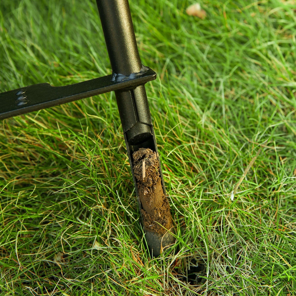non-clog manual core aerator